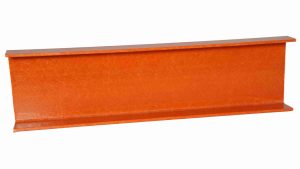 150x75x6x9 Orange FRP H Beam, high strength corrosion resistant insulating fiberglass structural I beam for industrial construction