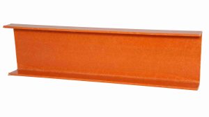 150x75x6x9 Orange FRP H Beam, high strength corrosion resistant insulating fiberglass structural I beam for industrial construction
