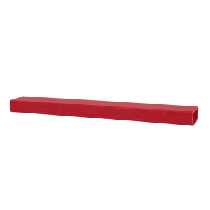 Red FRP fiberglass reinforced plastic rectangular hollow tube