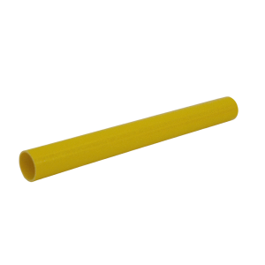 Smooth Yellow FRP Round Tube, High Durability Fiberglass Round Pipe for Construction Projects