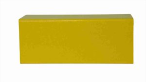 FRP Square Tube, bright yellow smooth fiberglass composite hollow structural rectangular profile