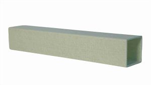 Light Grey FRP Square Tube, corrosion-resistant high-strength fiberglass composite hollow rectangular structural pipe