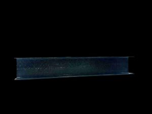Black FRP fiberglass reinforced plastic I-beam structural profile