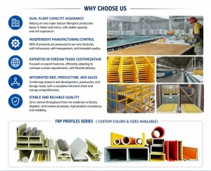 Mingchi New Materials high quality corrosion resistant FRP grating and profiles