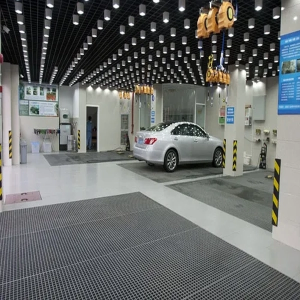 anti-slip mingchi frp cover for car wash drainage trenches