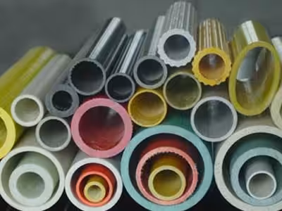 ISO certified multi-colored fiberglass tubes with high strength and long life