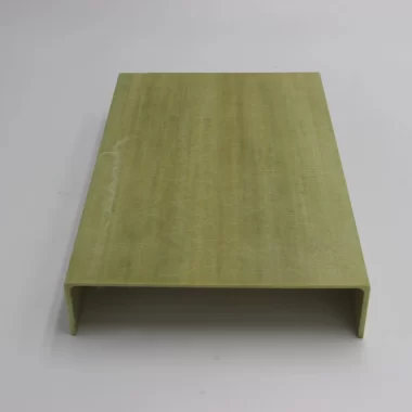 Pultruded FRP U Channel, Yellow Fiberglass C Profile for Industrial Support