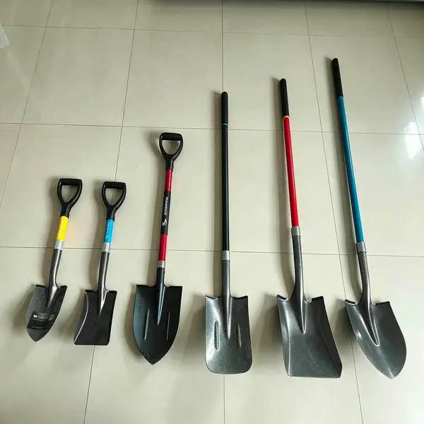 Desert and Starfish brand camping survival shovels in round and square head designs