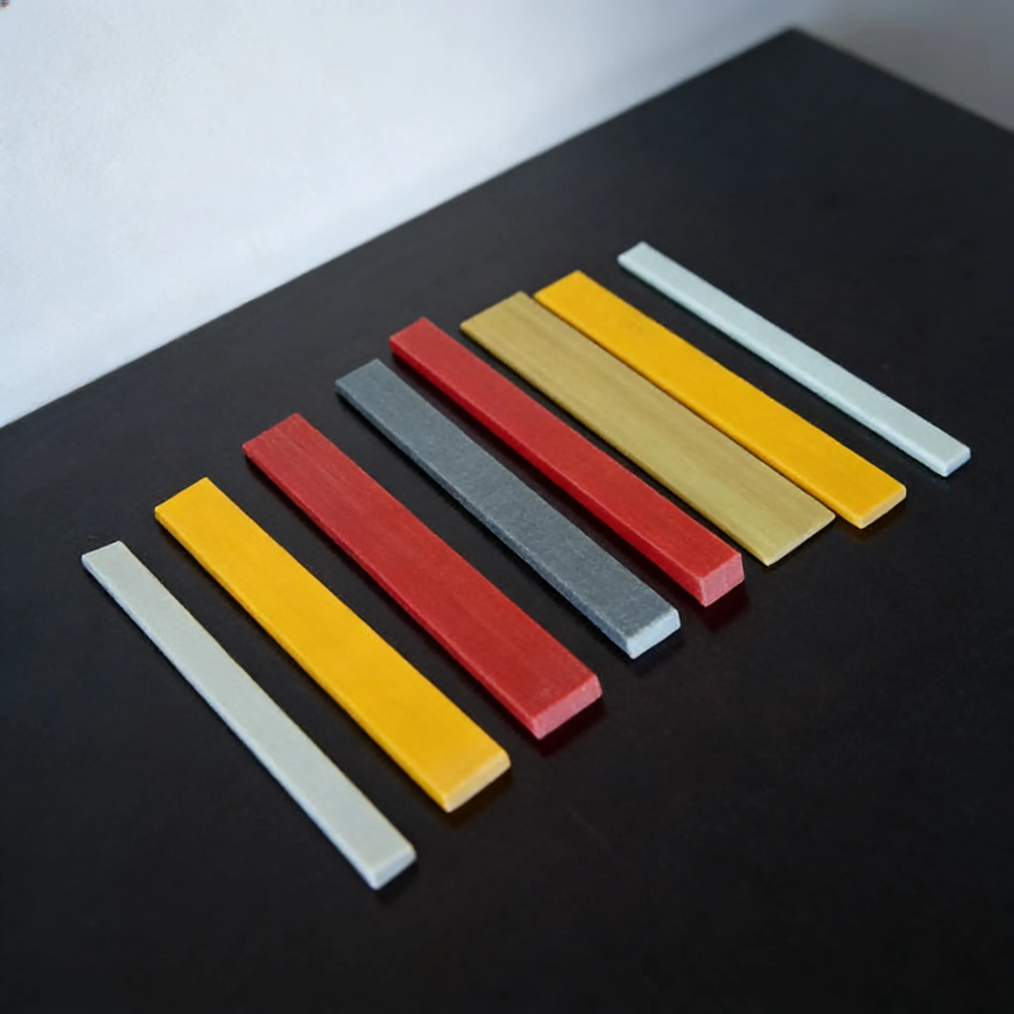 Pultruded FRP flat bar strips, high strength fiberglass reinforced plastic rectangular bars for structural applications