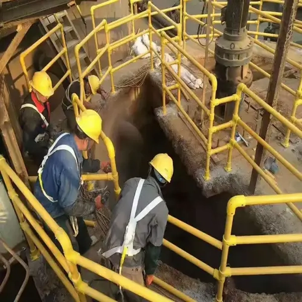 mingchi frp safety stairs for industrial wastewater treatment area