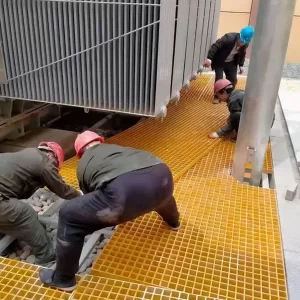 durable mingchi frp trench cover for wastewater treatment facility