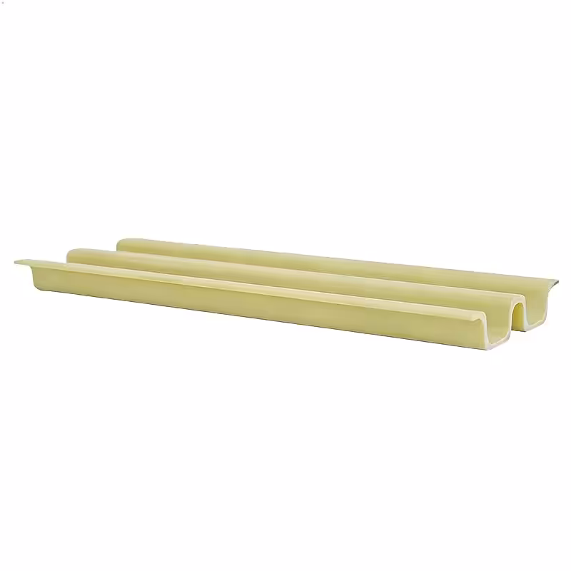 FRP Kick Plate, Pultruded Fiberglass Composite Profile, Corrosion Resistant Wall Guard Kick Board For Industrial Construction