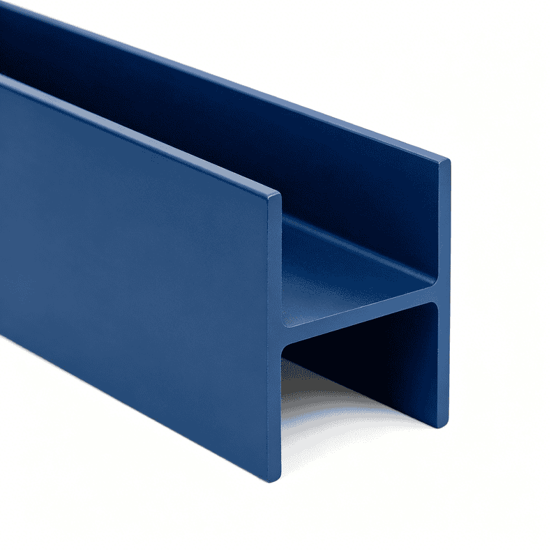 Black corrosion-resistant fiberglass reinforced plastic FRP I-beam for construction