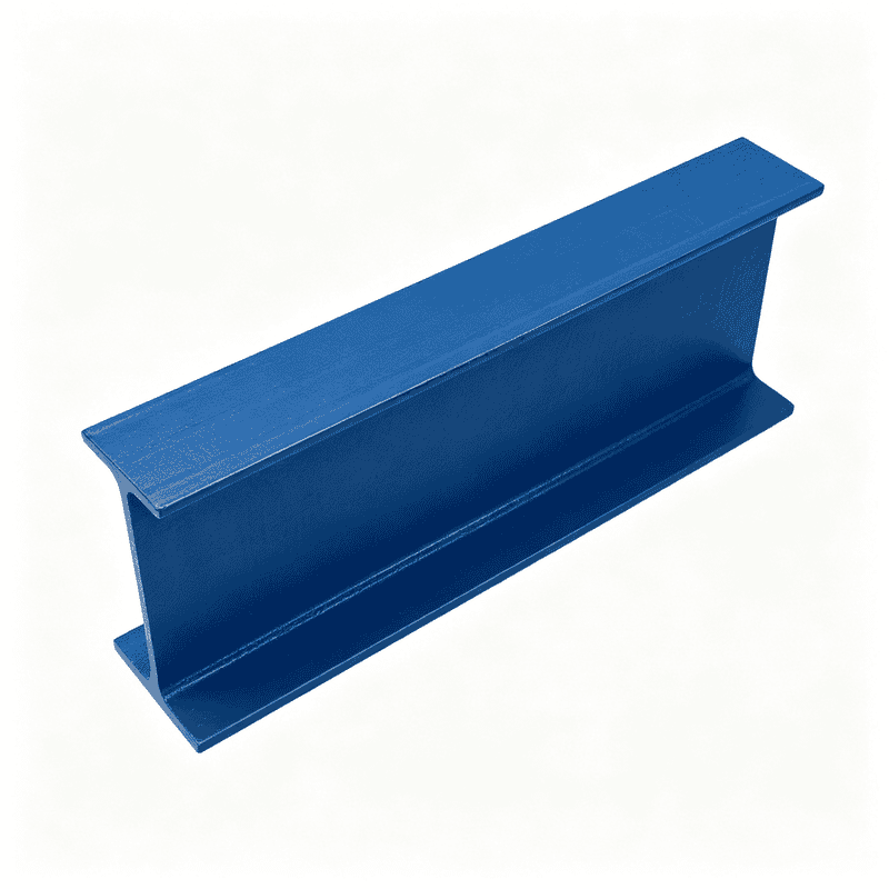 White corrosion-resistant fiberglass reinforced plastic FRP I-beam for construction