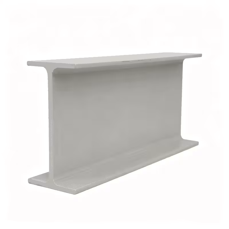 White corrosion-resistant fiberglass reinforced plastic FRP I-beam for construction