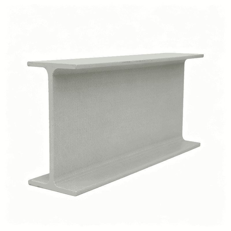 White corrosion-resistant fiberglass reinforced plastic FRP I-beam for construction