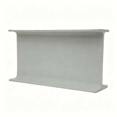 White corrosion-resistant fiberglass reinforced plastic FRP I-beam for construction