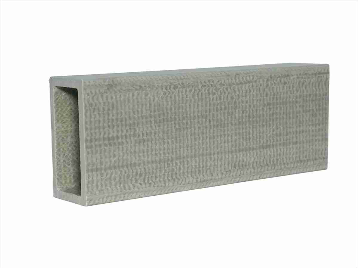 Lightweight corrosion-resistant fiberglass reinforced plastic rectangular FRP tube