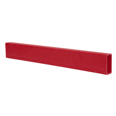 Red corrosion-resistant fiberglass reinforced plastic rectangular FRP tube