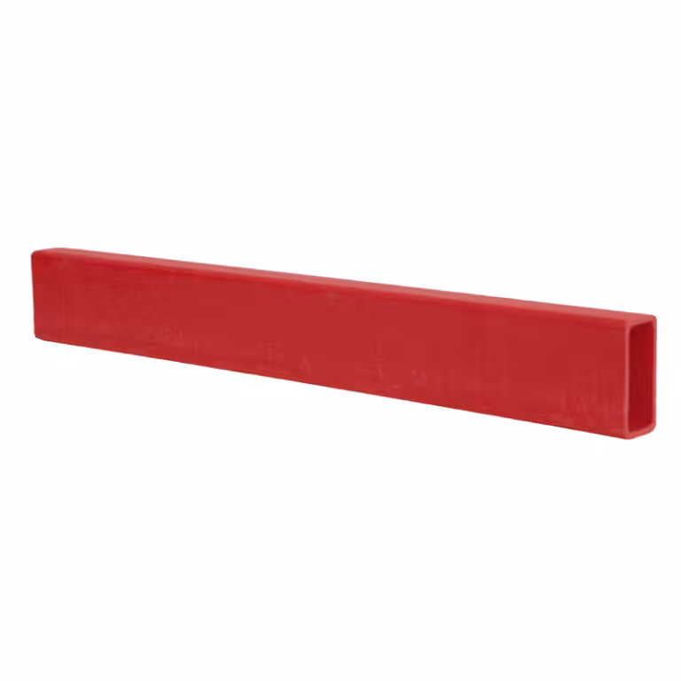 Red corrosion-resistant fiberglass reinforced plastic rectangular FRP tube