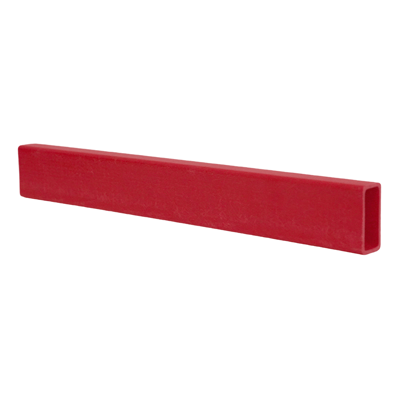Red corrosion-resistant fiberglass reinforced plastic rectangular FRP tube