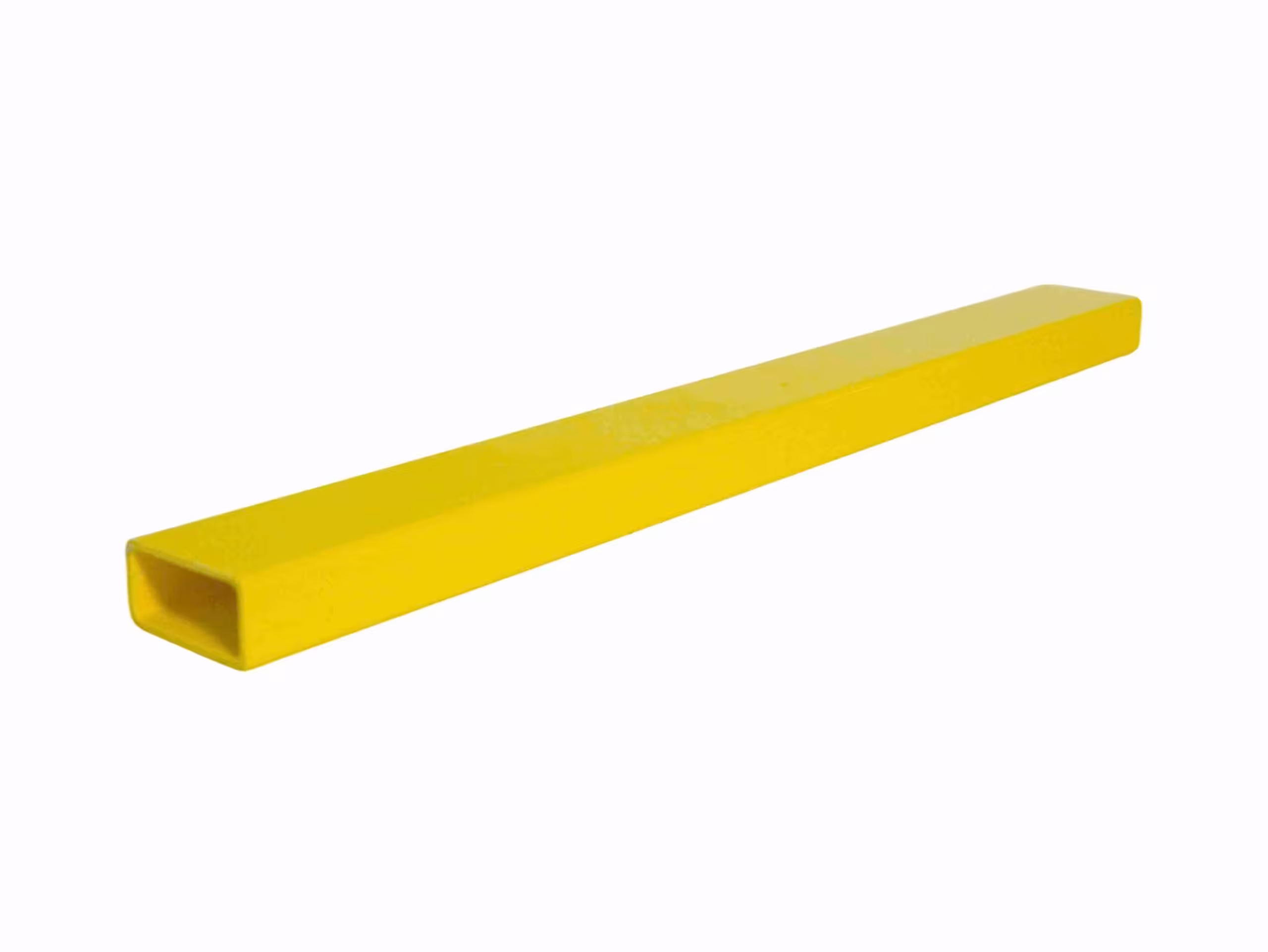 40×20×2mm corrosion-resistant yellow fiberglass FRP rectangular hollow tube profile