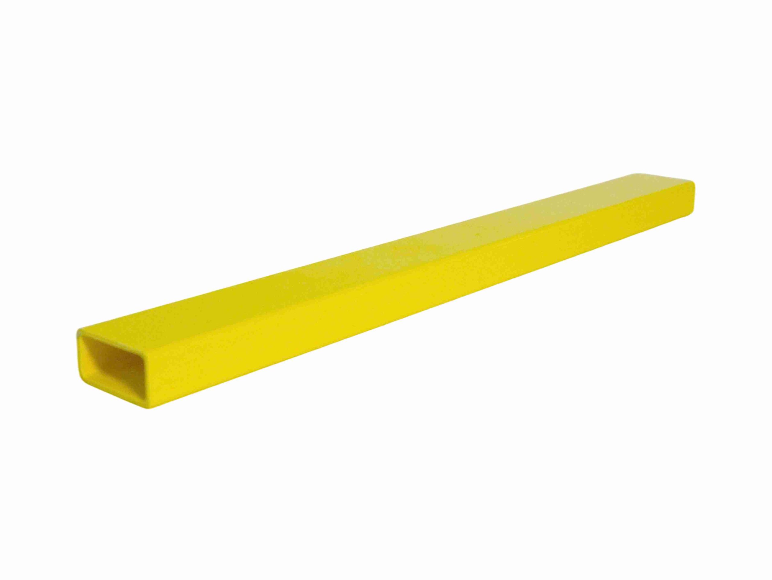 40×20×2mm corrosion-resistant yellow fiberglass FRP rectangular hollow tube profile