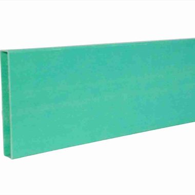 Green FRP fiberglass reinforced plastic rectangular hollow tube