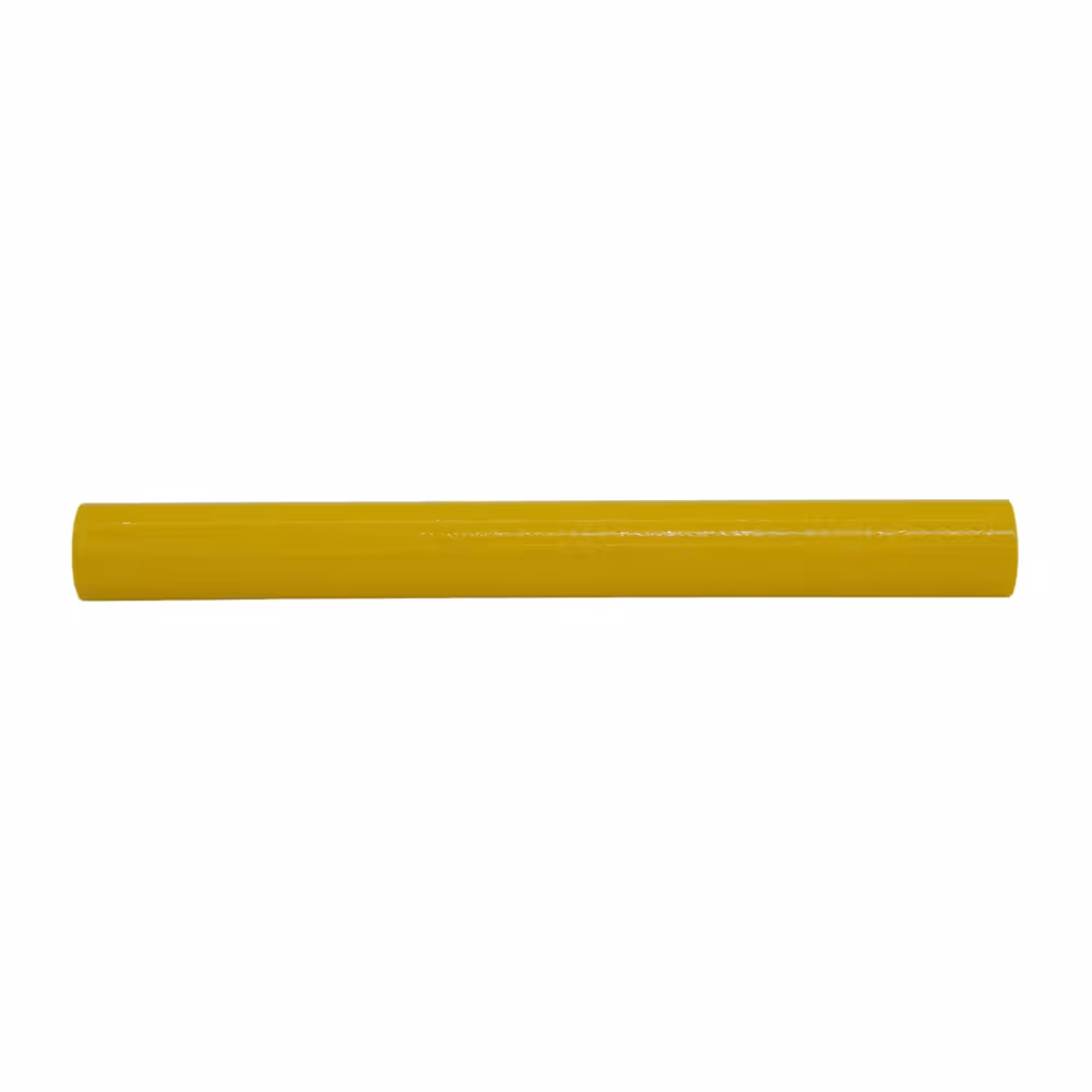 Corrosion-Proof Yellow FRP Round Tube, Lightweight Fiberglass Round Hollow Bar for Marine Use