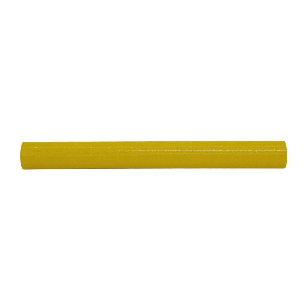 Corrosion-Proof Yellow FRP Round Tube, Lightweight Fiberglass Round Hollow Bar for Marine Use