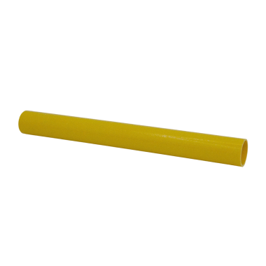 Yellow Fiberglass Round Tube, Non-Conductive FRP Round Hollow Tube for Safety Handrails