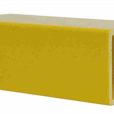 Yellow FRP Square Tube, corrosion-resistant high-strength fiberglass composite hollow rectangular structural pipe