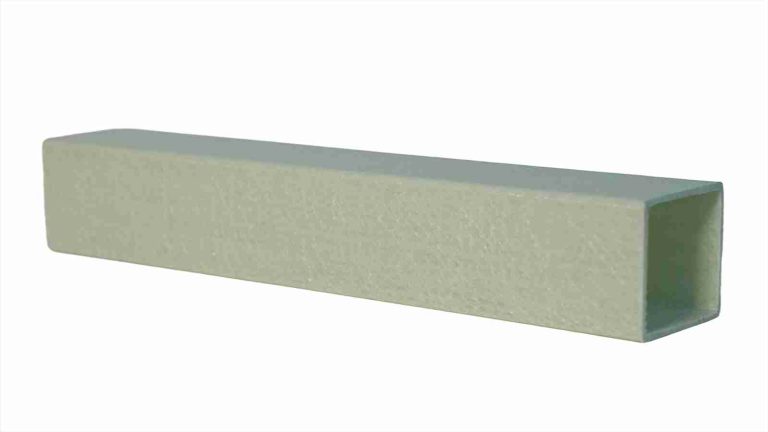 Light Grey FRP Square Tube, corrosion-resistant high-strength fiberglass composite hollow rectangular structural pipe