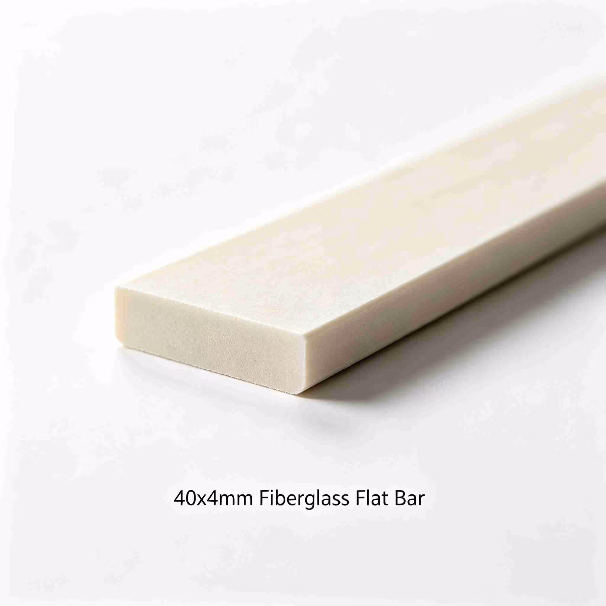 40x4mm FRP Fiberglass Flat Bar, Insulating Lightweight Composite Flat Profile