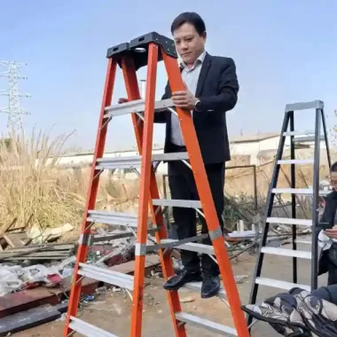 FRP Ladder, corrosion-resistant fiberglass ladder for industrial and construction safety access