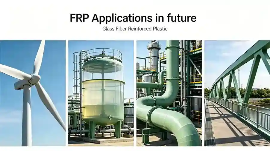 Future FRP applications showing advanced material uses in construction, infrastructure and green projects