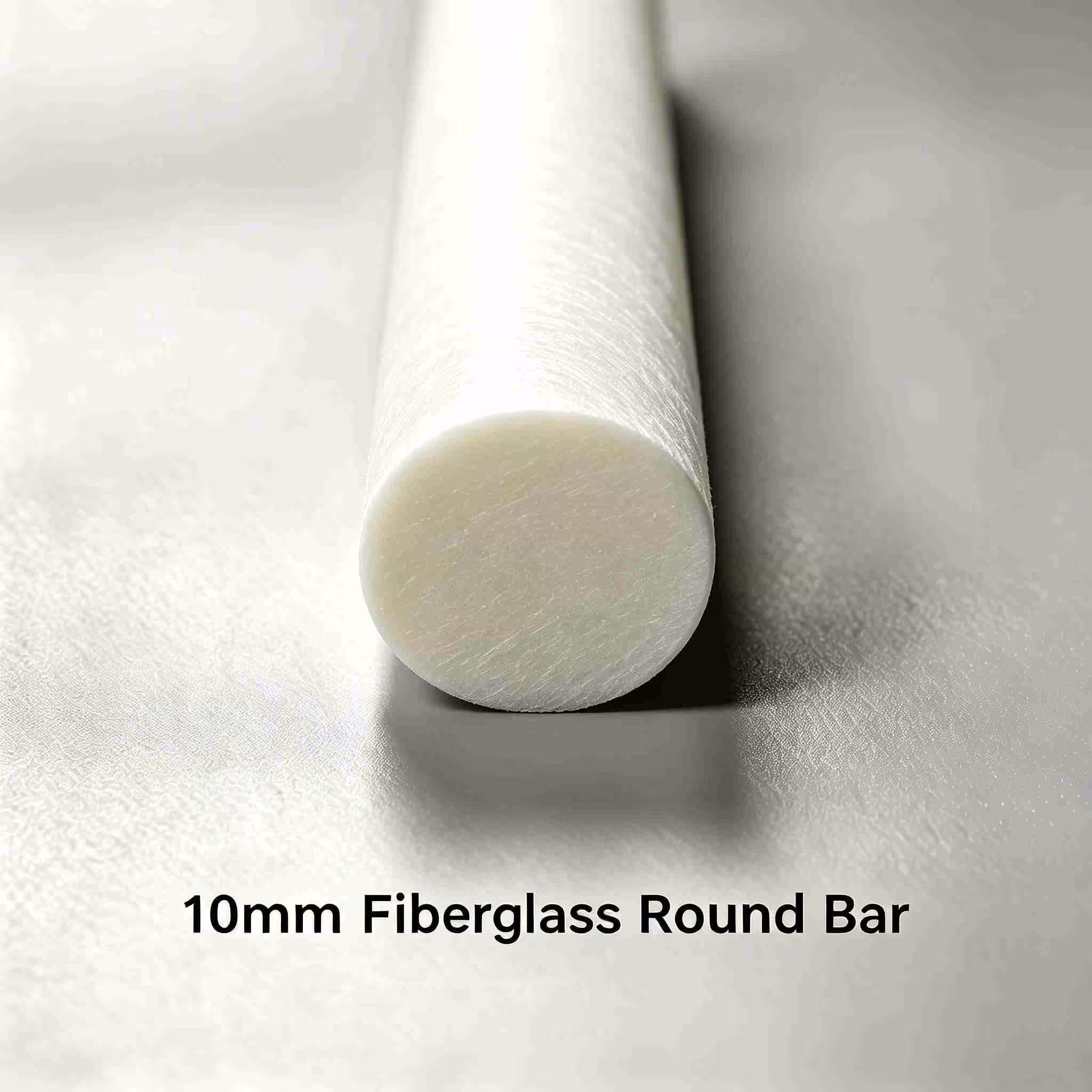 10mm Solid Fiberglass Round Bar, High Strength Insulating FRP Glass Fiber Solid Rod for Industrial Construction