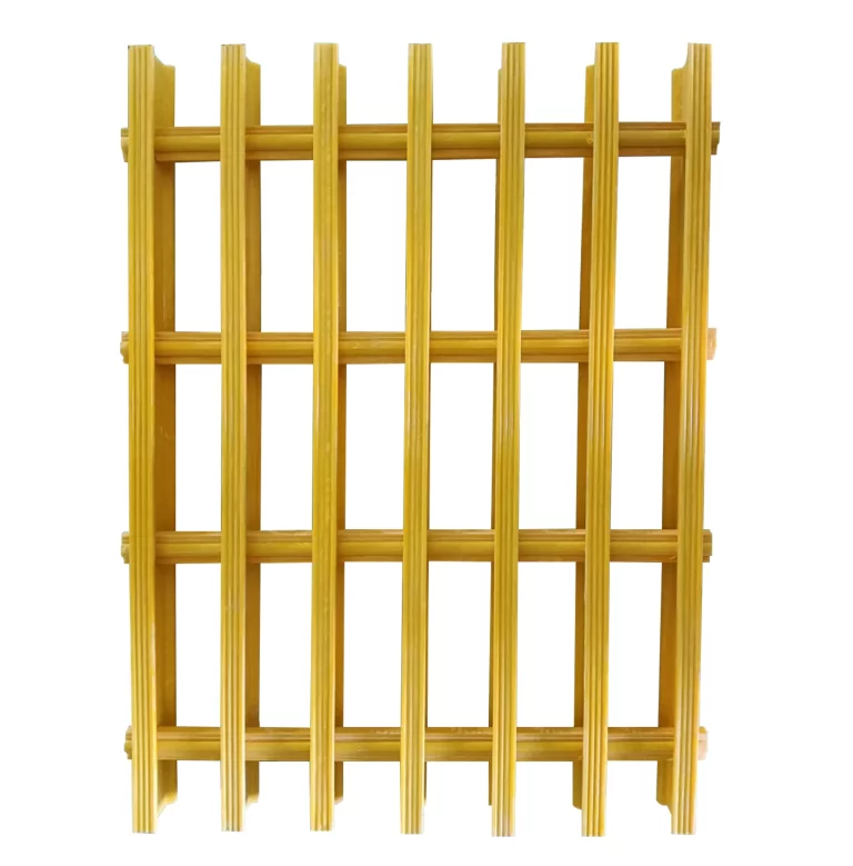 Yellow anti-corrosion FRP fiberglass grating, industrial molded walkway grating from Mingchi