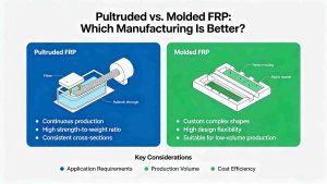 Pultruded FRP vs molded FRP differences, advantages and disadvantages of two composite manufacturing processes