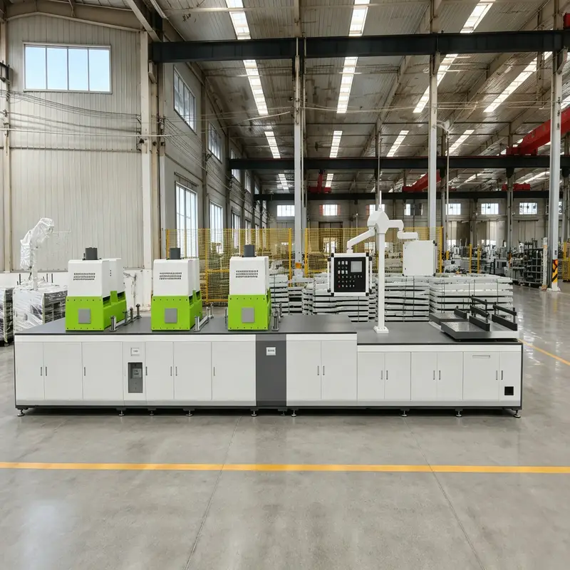 Industrial double-station hydraulic FRP pultrusion machine for composite profile manufacturing