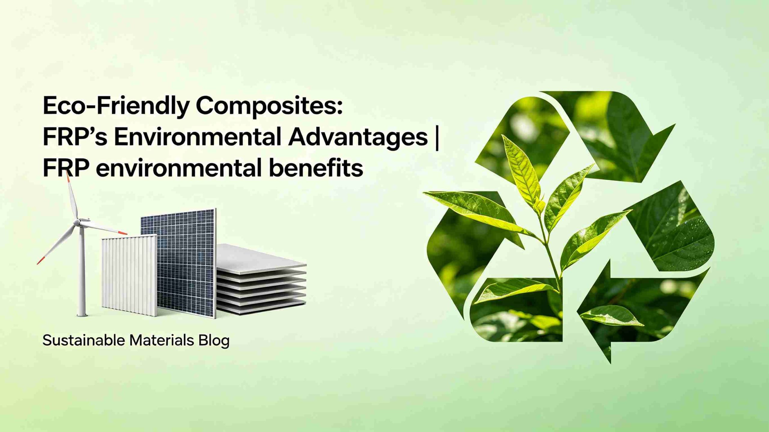 Sustainable fiberglass reinforced plastic composites eco-friendly environmental advantages