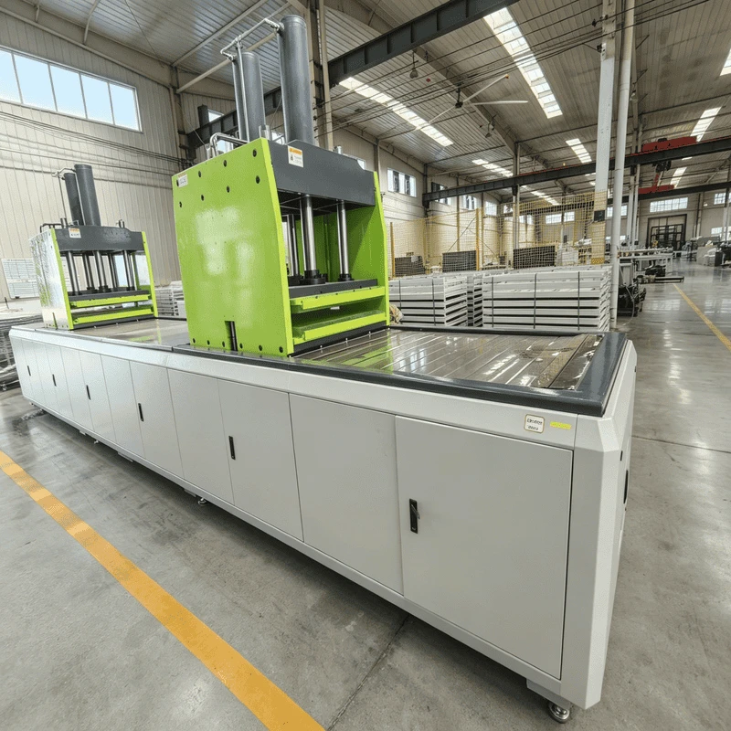Mingchi FRP hydraulic press pultrusion line for composite profile manufacturing in factory