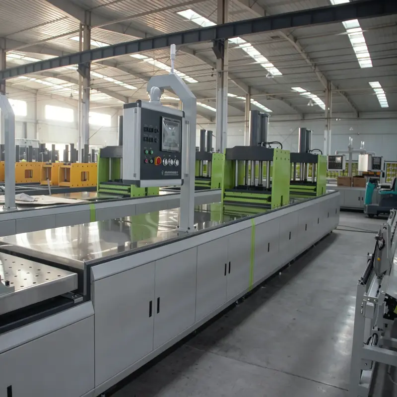 FRP pultrusion line equipment with green hydraulic press, fiberglass composite manufacturing machine for profile production
