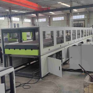 Mingchi FRP fiberglass rebar manufacturing machine with safety enclosure, industrial composite rebar pultrusion equipment