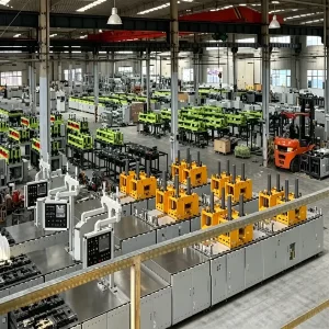 FRP rebar production lines at factory workshop, high-efficiency manufacturing