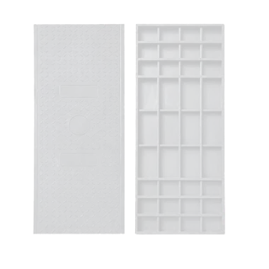 White covered and open mesh FRP grating panels