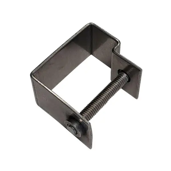 Stainless steel C clip for connecting adjacent FRP grating panels