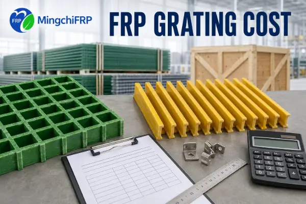 Molded and pultruded FRP grating with quotation sheet and calculator for cost comparison
