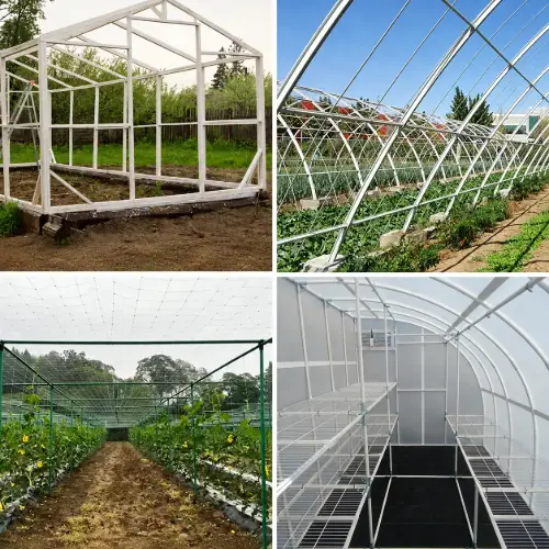 FRP profiles and grating used in agricultural greenhouse structures